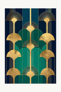 Golden Hour Deco — abstract wall art