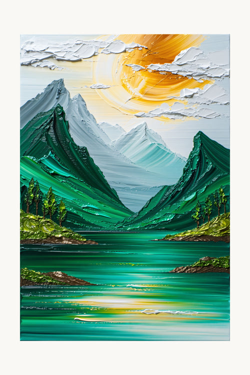 Emerald Ridge — abstract wall art